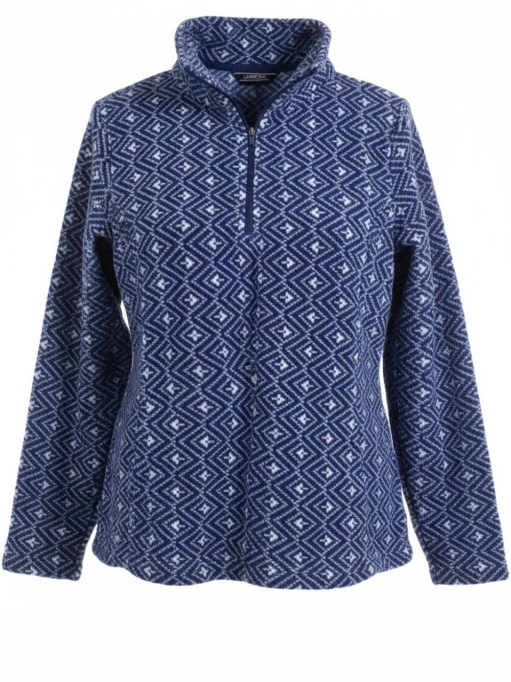LANDS' END Women's Fleece 1/4 Zip Pullover - M